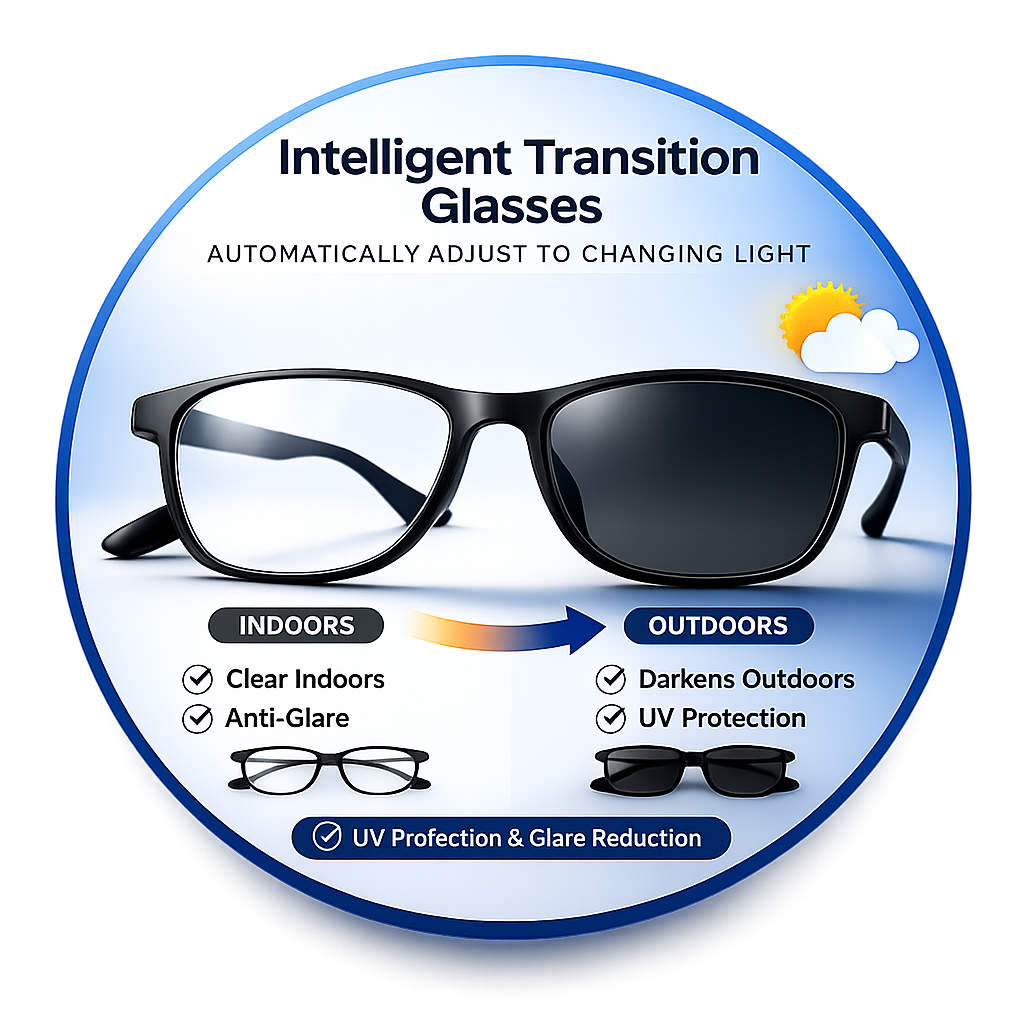Final Spectacles Intelligent Glasses (Transition, Photosun) – NAMART.PK